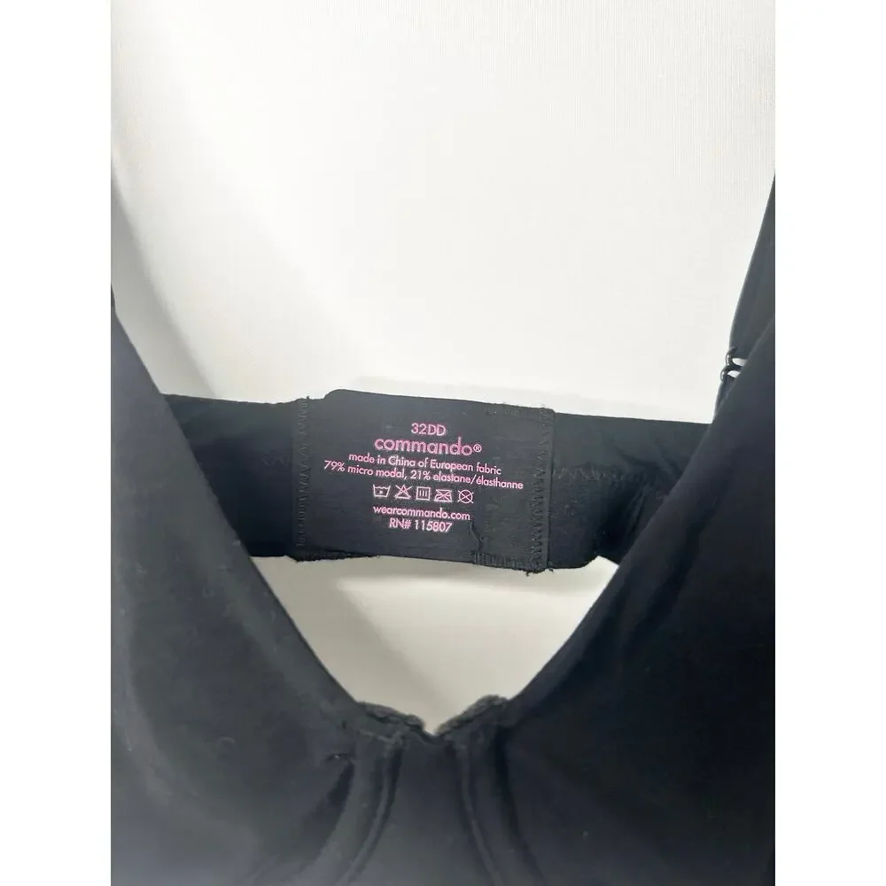 NWT Commando Butter Better Than Nothing Underwire Bra in Black. Size 32DD. - Picture 3 of 4